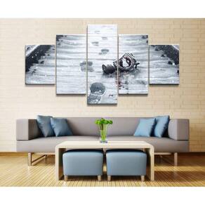 Quadro Decorativos Rainbow Six com 5 peças 130x65 6