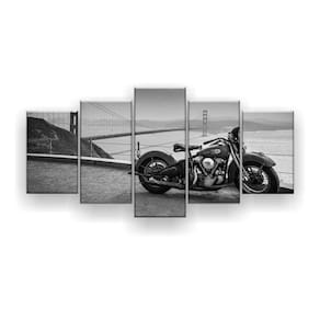 Quadro Decorativo Moto Golden Gate 129x61 Sala Quarto
