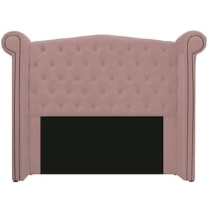 Cabeceira E Calçadeira Veneza 160 Cm Queen Size Suede Rosê