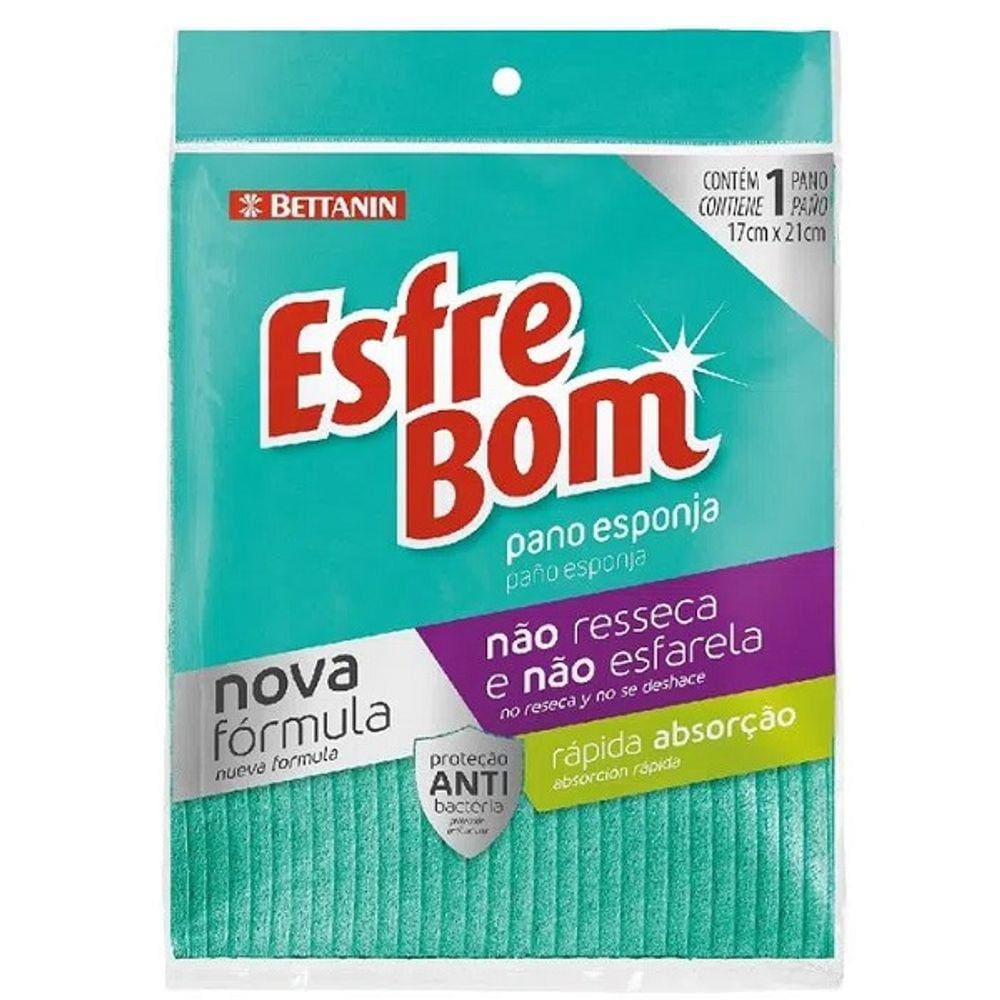 Pano Esponja Antibacteriano Vegetal Esfrebom 4941