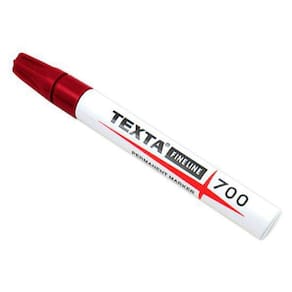Caneta Marcadora Texta 700 Ponta Grossa 1.5Mm 1Un Vermelho