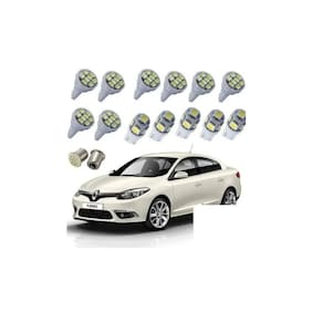 Kit Lâmpadas Led Renault Fluence Pingo Teto Placa Ré