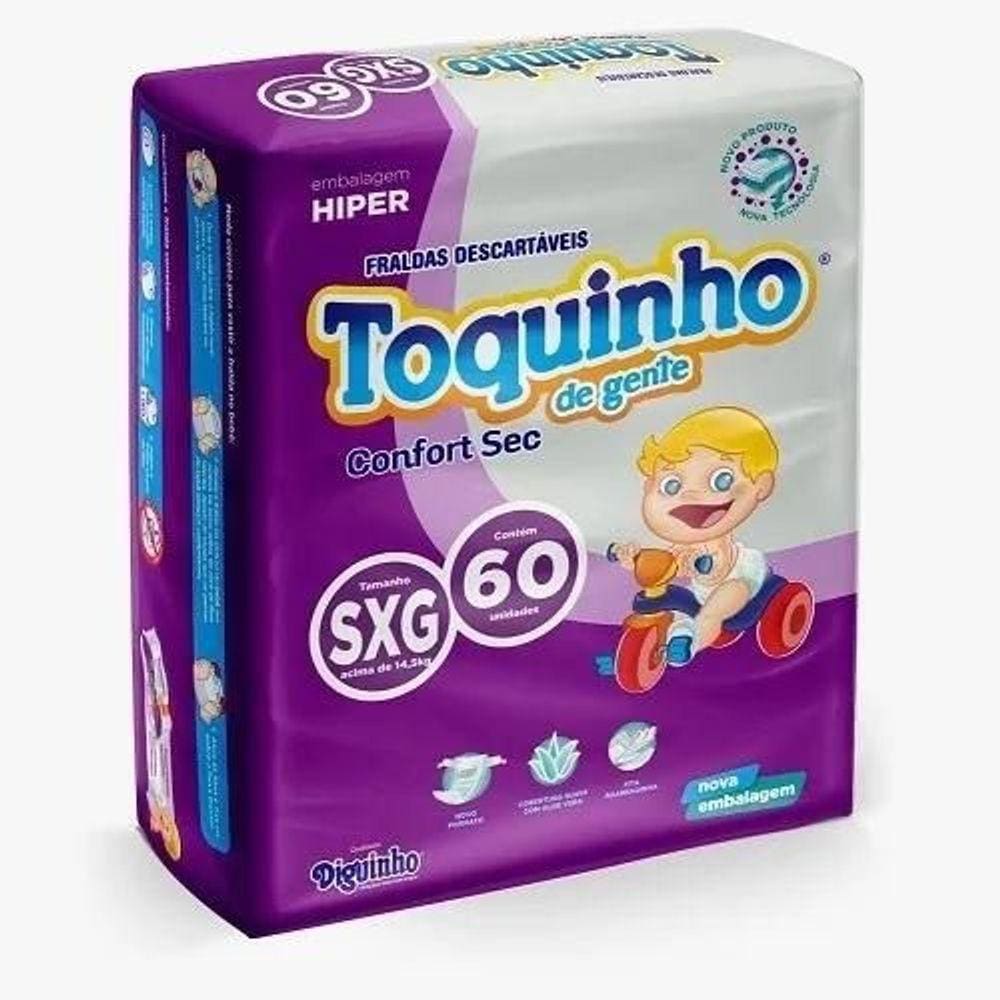 Fralda Infantil Toquinho De Gente Confort Sxg C/60
