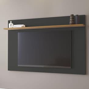 Painel Para Tv Até 60 Polegadas 1 Prateleira Preto/freijó Trend Nt1190 - Notável