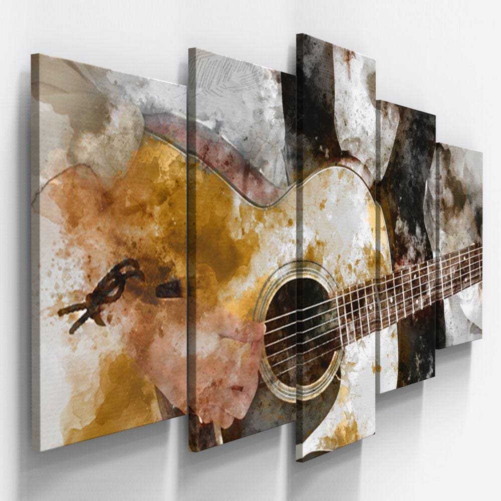Quadros Decorativos Musical Violao Sala Quarto