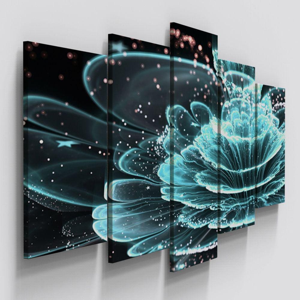 Quadros Decorativos Flor Tiffany Digital Sala