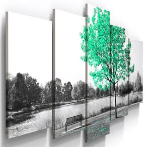 Quadros Decorativos Arvore Verde Esm. Botanico Sala