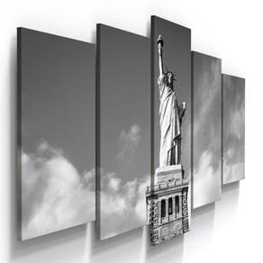 Quadros Decorativos Estatua Liberdade Preto Br. Sala