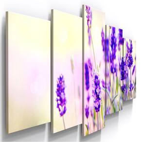 Quadros Decorativos Lavanda Flor Botanico Quarto Sala