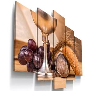 Quadros Decorativos Ceia Calice Vinho Cozinha Copa