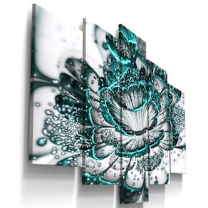 Quadros Decorativos Flor Digital Tiffany Sala