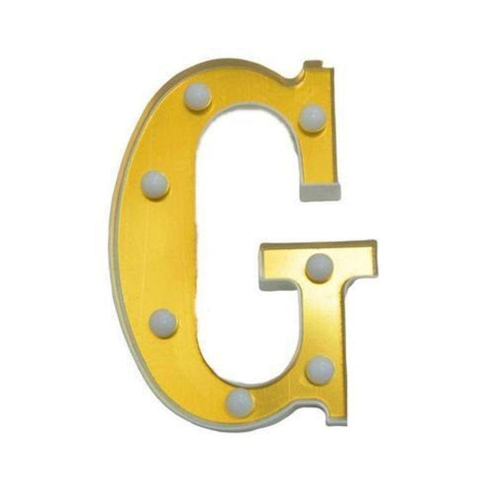 Luminaria letra g Casas Bahia