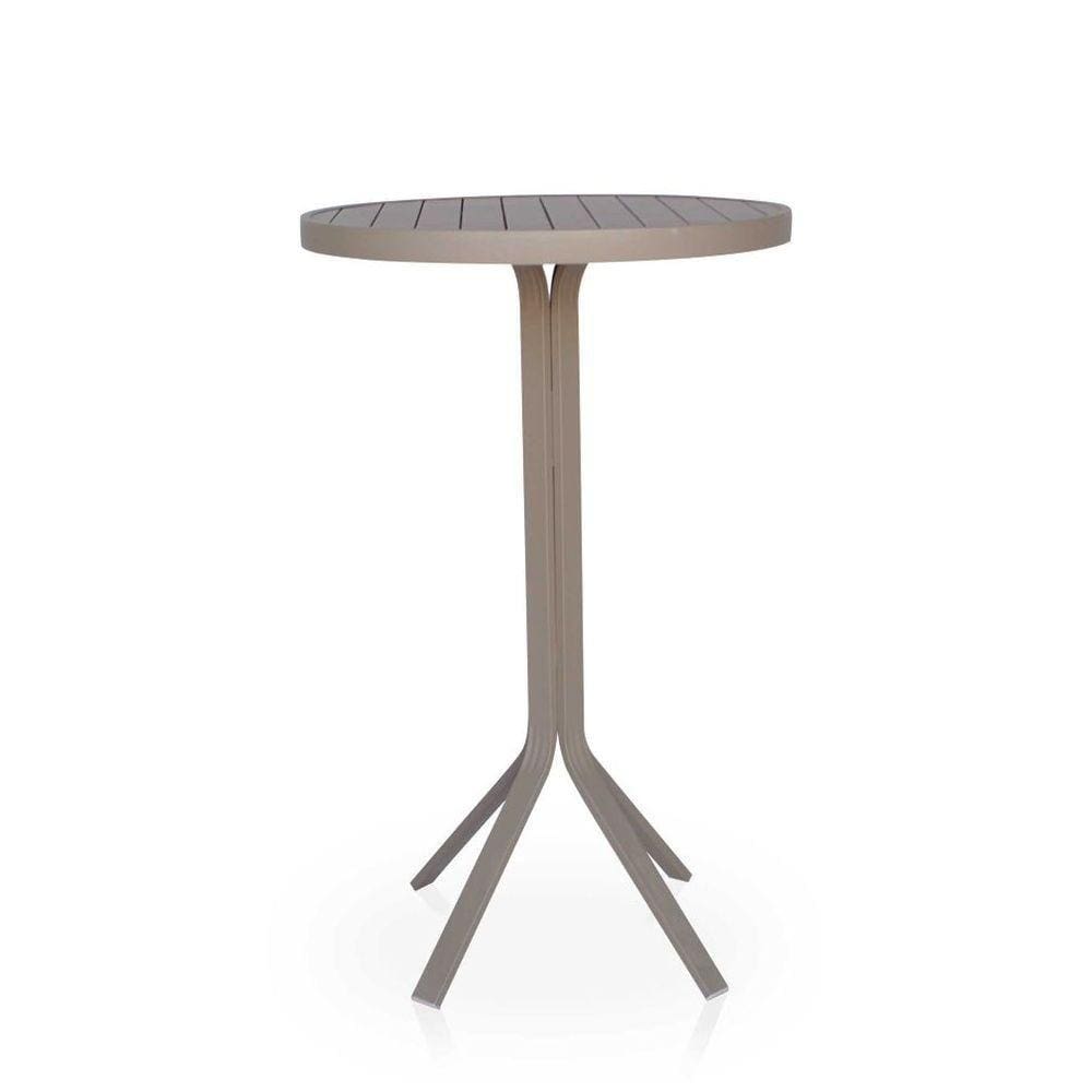 Mesa Bistrô Alta Para área Externa, Gourmet, Churrasqueira E Jardim - Cappuccino
