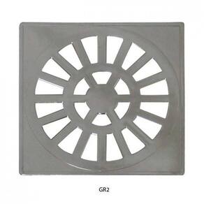 Grelha Astra Gr02 10.2 X 10.2Cm Quadrada Cromada