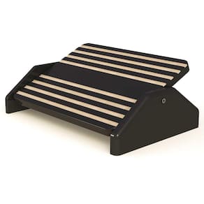 Suporte Ergonomico Apoio Para Pés Mdf Preto