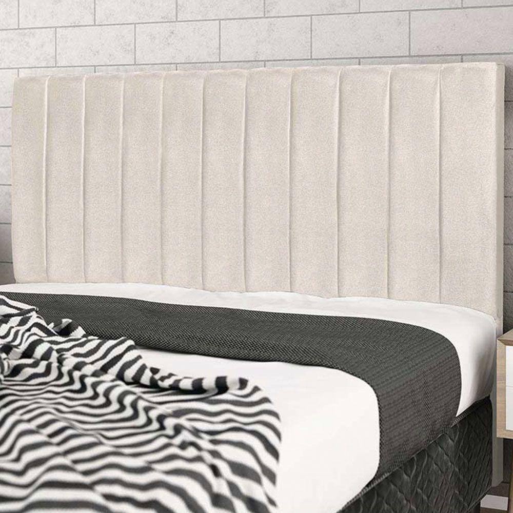 Cabeceira Leblon Para Cama Box Queen 164 cm Suede Bege - SSX Multicoisas