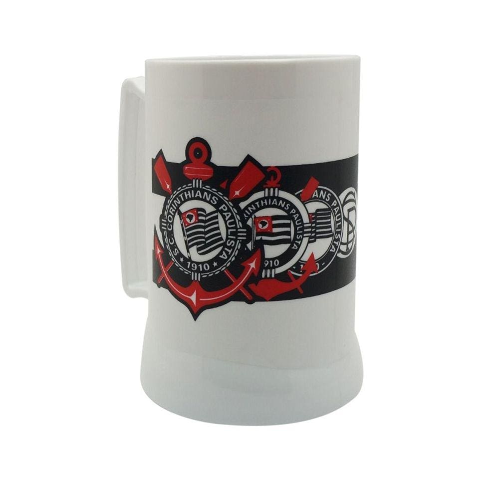 Caneca Com Gel 400 Ml Corinthians Peça Branca CEBOLA 1270