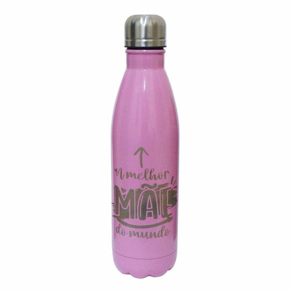 Garrafa Cantil 750 ML Rosa Melhor Mãe do Mundo Cebola 99776