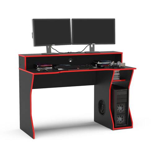 Mesa para Computador Notebook Desk Game DRX 5000 Preto/Vermelho - Móveis  Leão