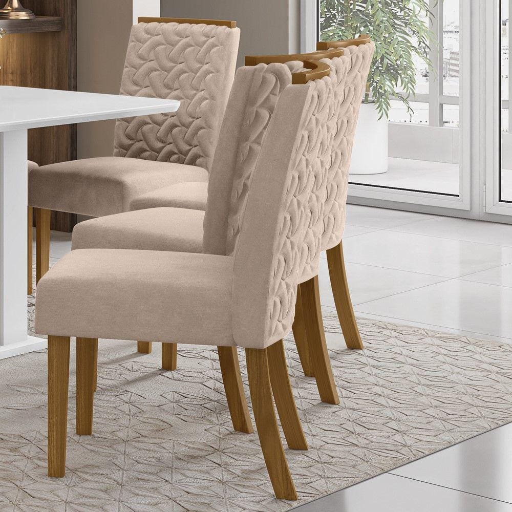 Conjunto 02 Cadeiras Estofadas Adore Henn