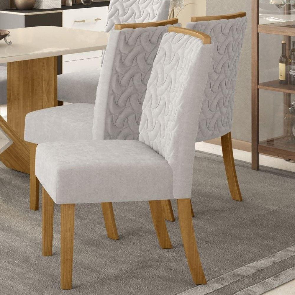 Conjunto 02 Cadeiras Estofadas Adore Henn