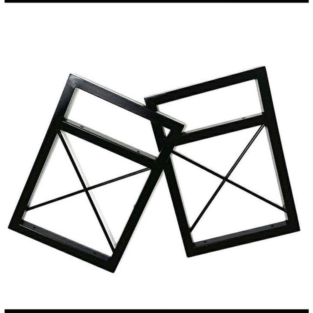 Suportes para prateleiras X estilo industrial