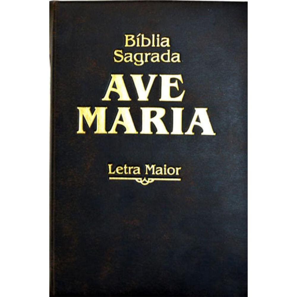 Bíblia Letra Maior Zíper - Marrom