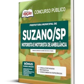Apostila Suzano Sp 2022 Motorista E Motorista De Ambulância