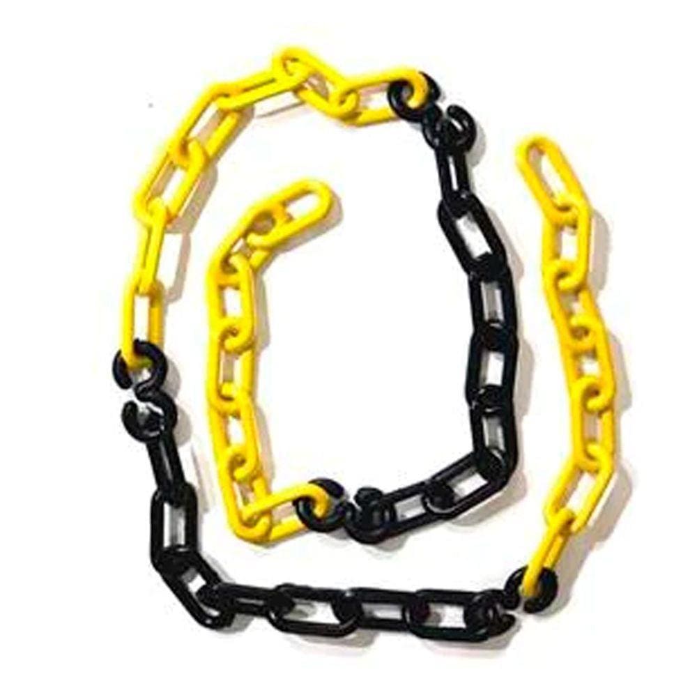 80 Mt Corrente Plástica Segurança Sinalização Elo G Zebrada