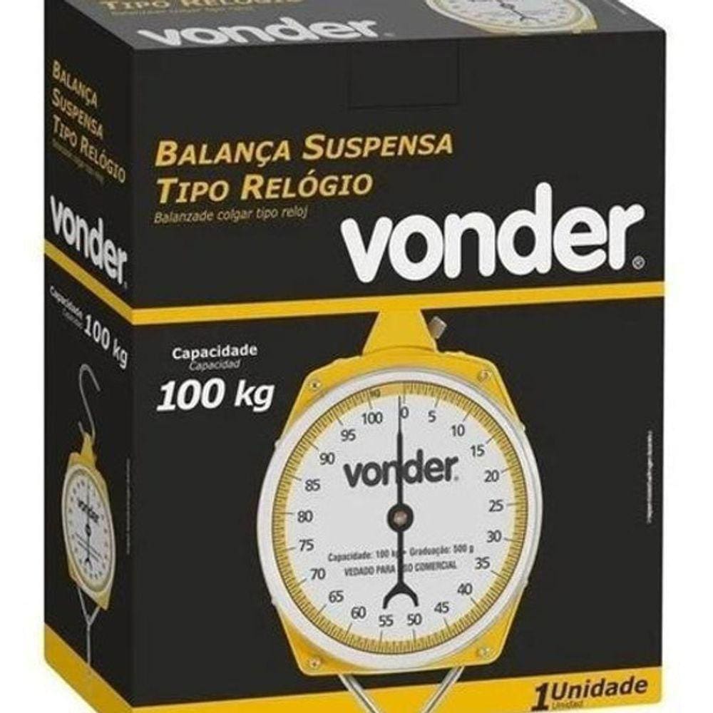 Balança Suspensa Tipo Relógio 100Kg Vonder