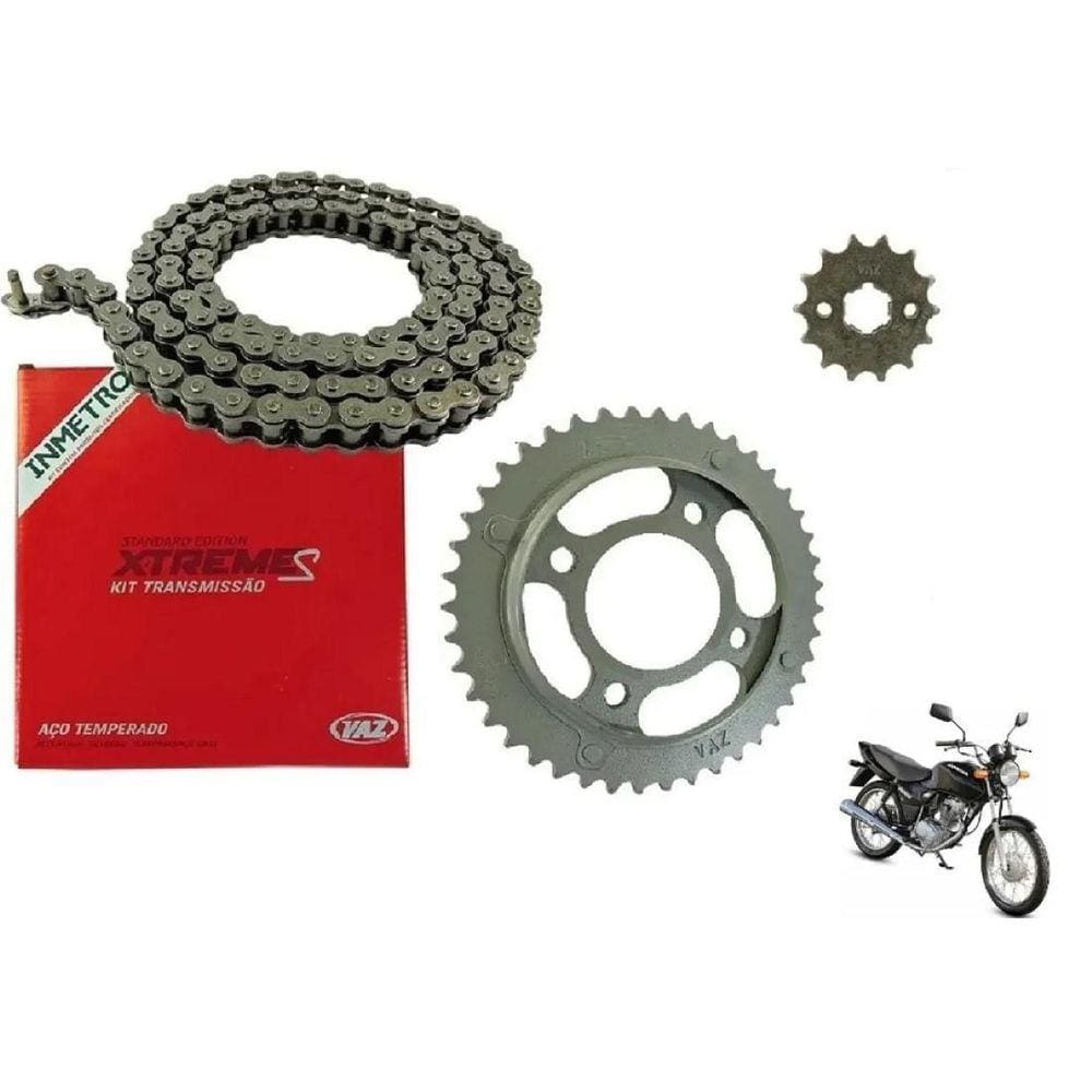 Kit Relação Completo Vaz Cg Titan Fan 125 Ano 2000 Até 2008