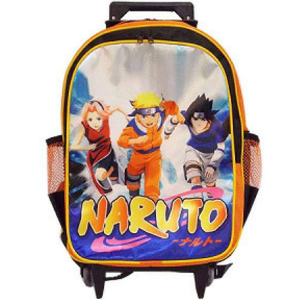Mochila De Rodinha Naruto Com Estojo