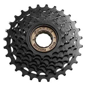 Roda Livre 7 Velocidades 14/28D Preto/Marrom M05