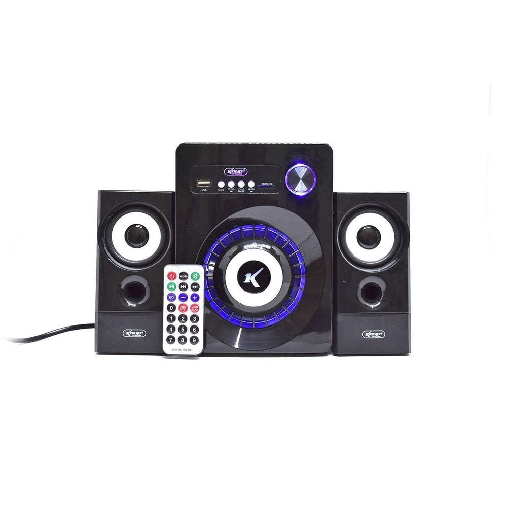 Caixa Som Cartão/Pen Drive/Controle 16W Subwoofer Kp-6022Bh