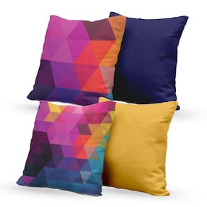 Kit 4 Capas De Almofadas Decorativas Own Geométricas Cores