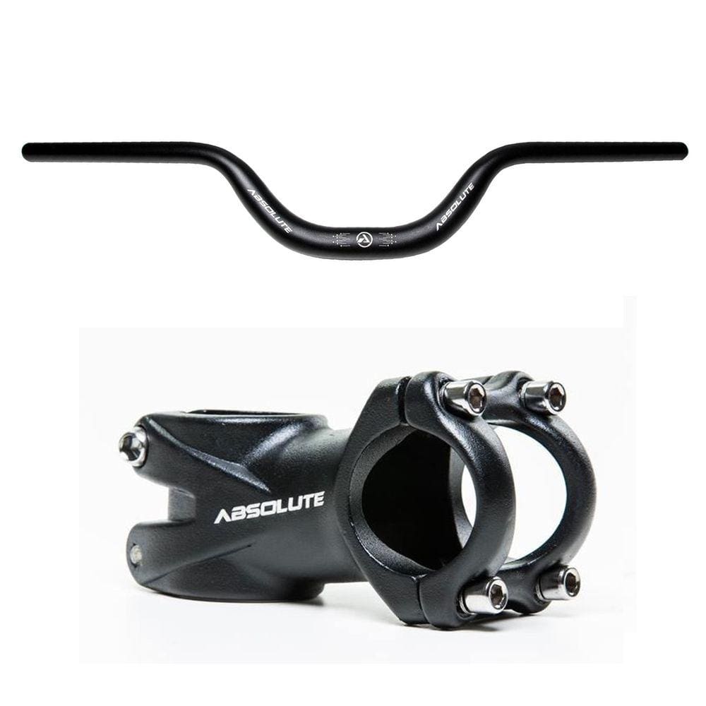 Kit Guidão Elevado 31.8x720mm e Avanço Absolute Rise 80mm Avanço 70mm Alumínio