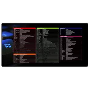 Mouse Pad Speed Atalhos Do Windows Extra Grande 700X350X3Mm