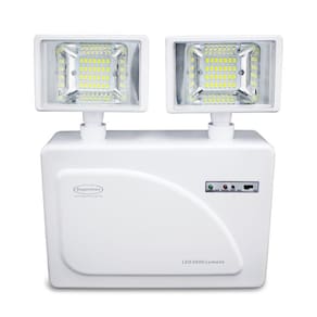 Luminária Emergência Segurimax Led 2 Faróis 3000 Lumens
