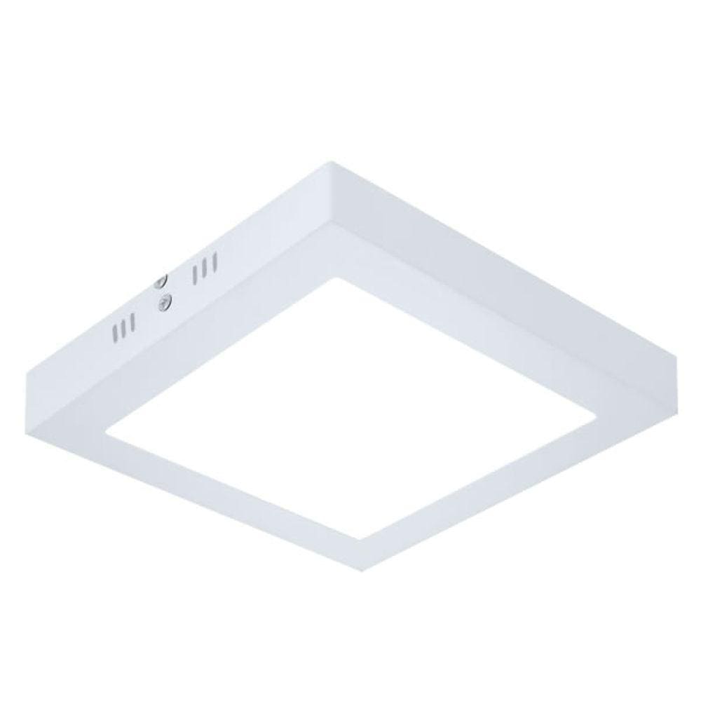 Painel Plafon de Sobrepor Quadrado Branco 28cm Led 24W 4000K Bivolt Evoled