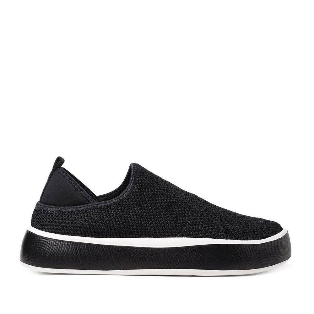 Tênis Slip On Preto Casual Nobuck Sola Alta | Arezzo – Arezzo Dourados