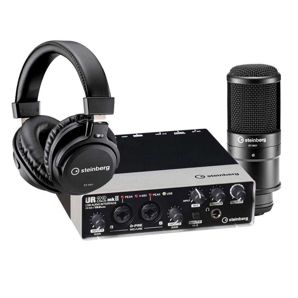 Interface Steinberg UR22MKSTUDIO (Kit De Gravacao Home Studio)