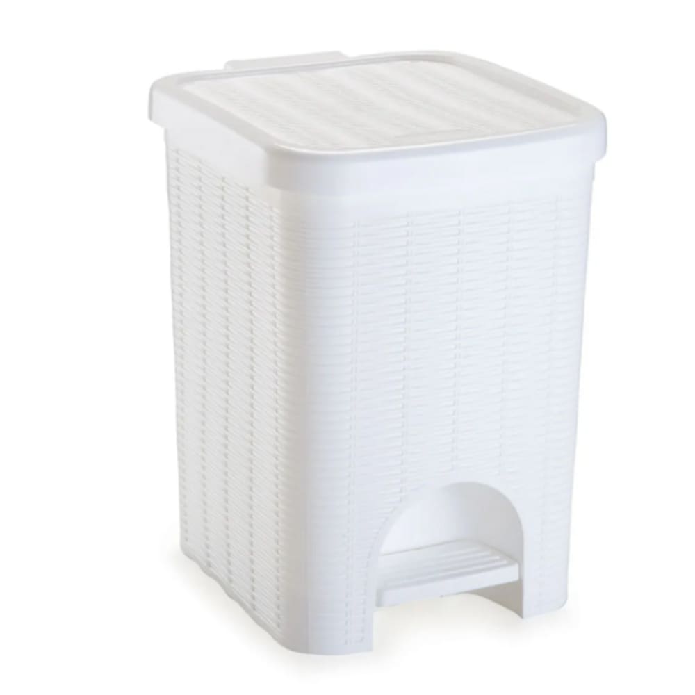 Lixeira Vime 12Lts Branca Nitron