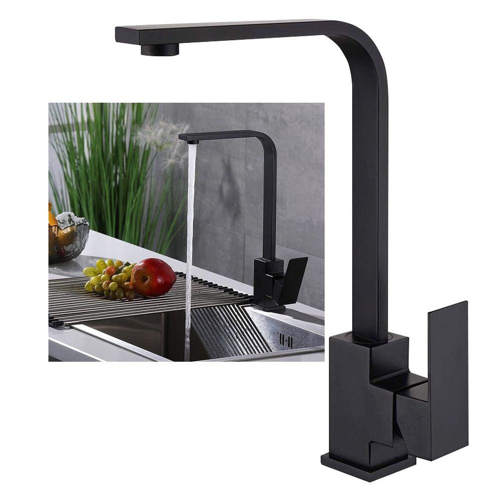 Torneira Preta Luxo Monocomando Bancada Mesa 360º Articulada Pia Aerador Misturador Quente Frio Cozinha Banheiro