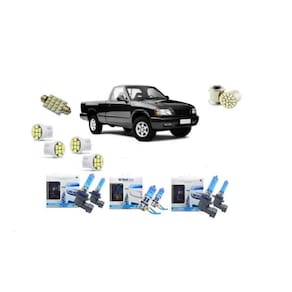 Kit Super Branca S10 1997 1998 1999 2000 Farol E Milha 8500K