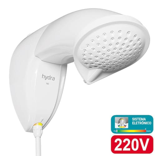 Ducha Hydra Nd 220V/7700W Eletronica Menor preço em Ducha Hydra Nd 220V/7700W Eletronica