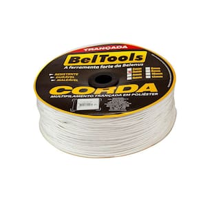 Corda Seda Branca Carretel 3mm 400 metros Beltools