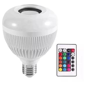 Lâmpada Bluetooth Music Rgb Com Controle