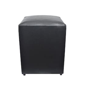 Puff Pufe Quadrado Courino Decorativo 34X34 Sala Quarto
