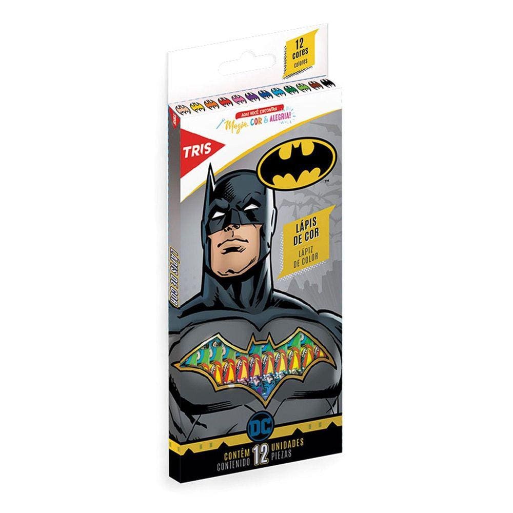 Lápis De Cor - 12 Cores - Batman