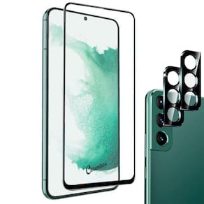 Kit Película 5D + Película Vidro Câmera Lente para Galaxy S22